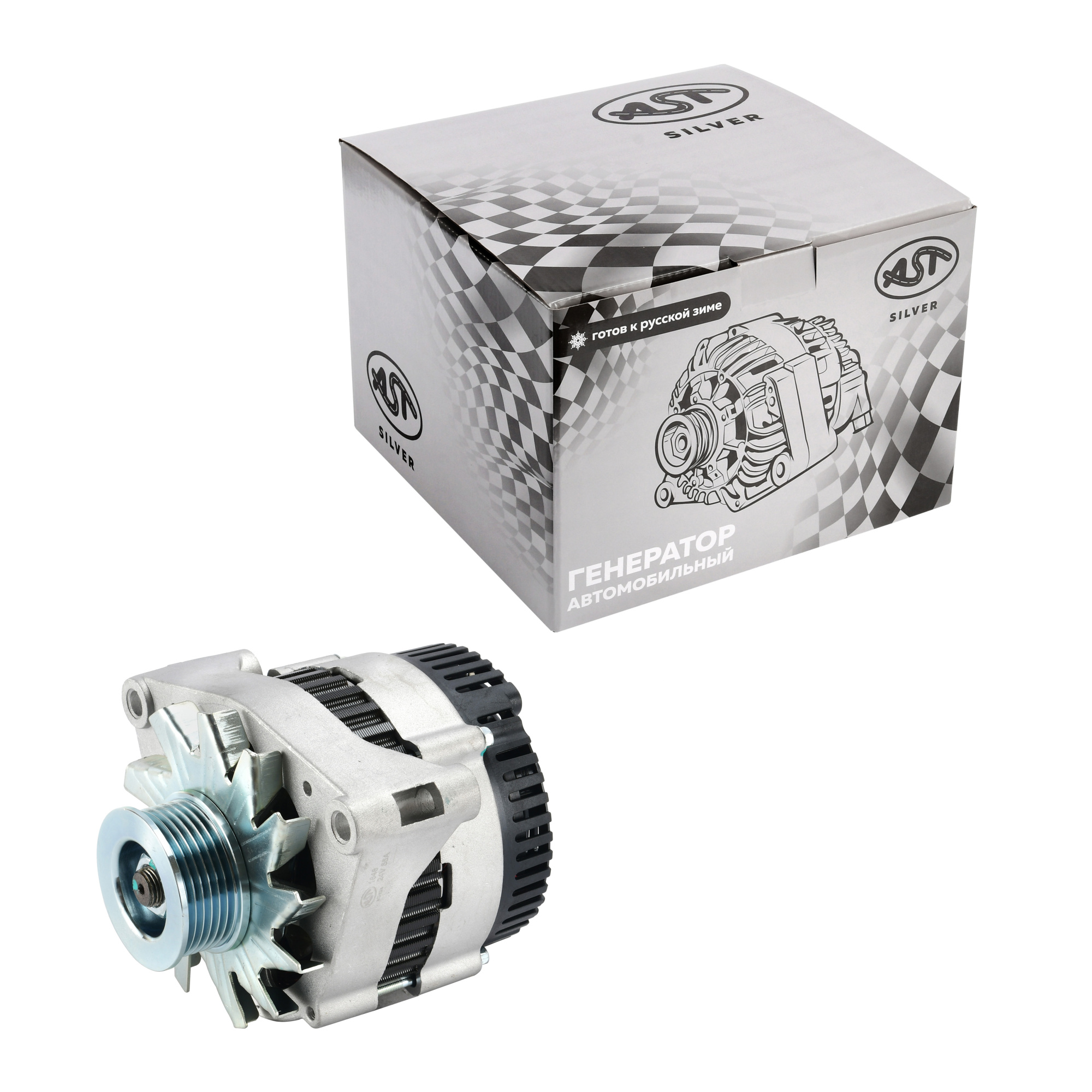 Генератор HOWO (6-ти ручейковый) 28V 55A (AST1038/VG1560090012 PK) AST Silver