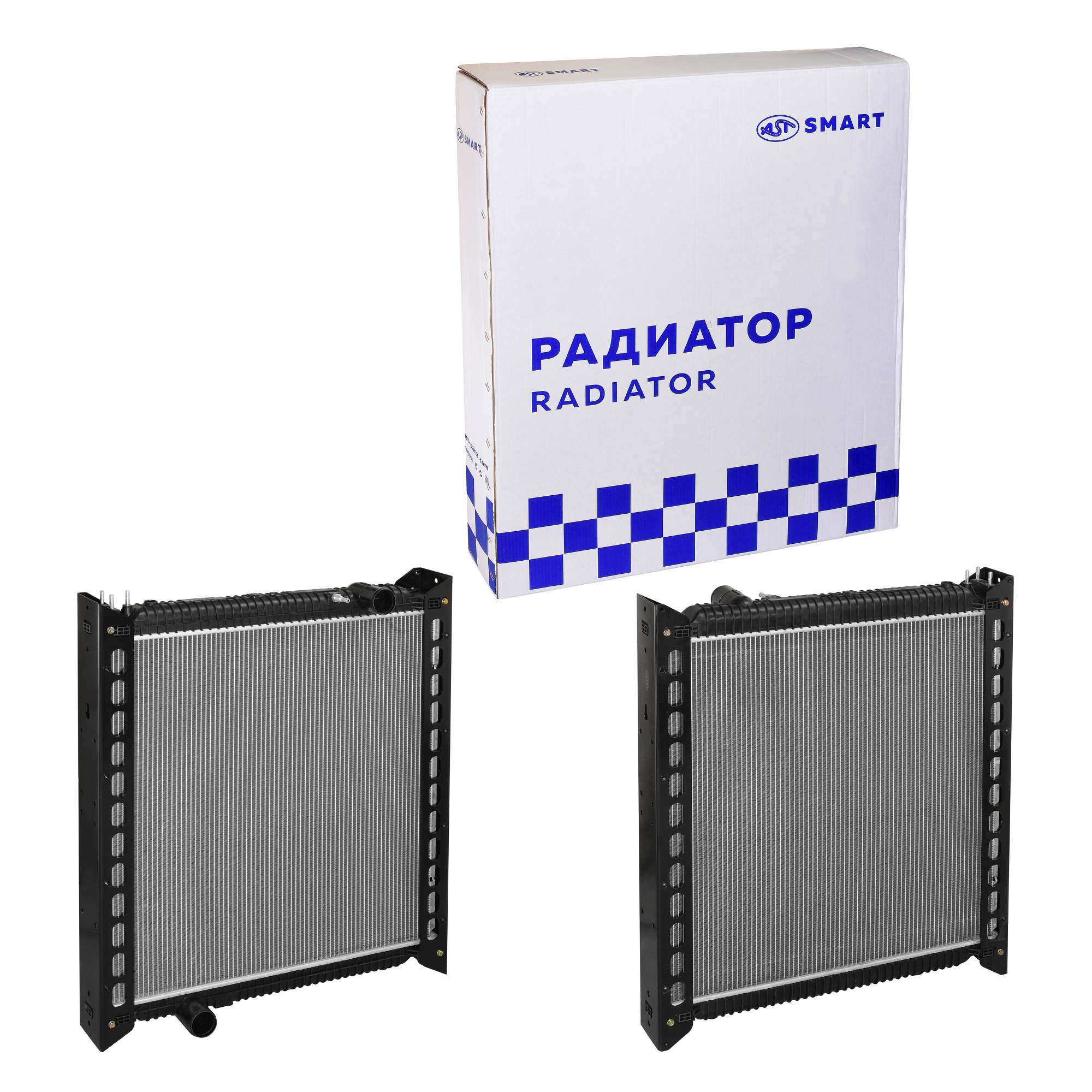 Радиатор WD615 (880x770x100) D=55 D=55 с пластиковыми бачками 290/336 л.с. (AST1174/WG9725530011) AST Smart