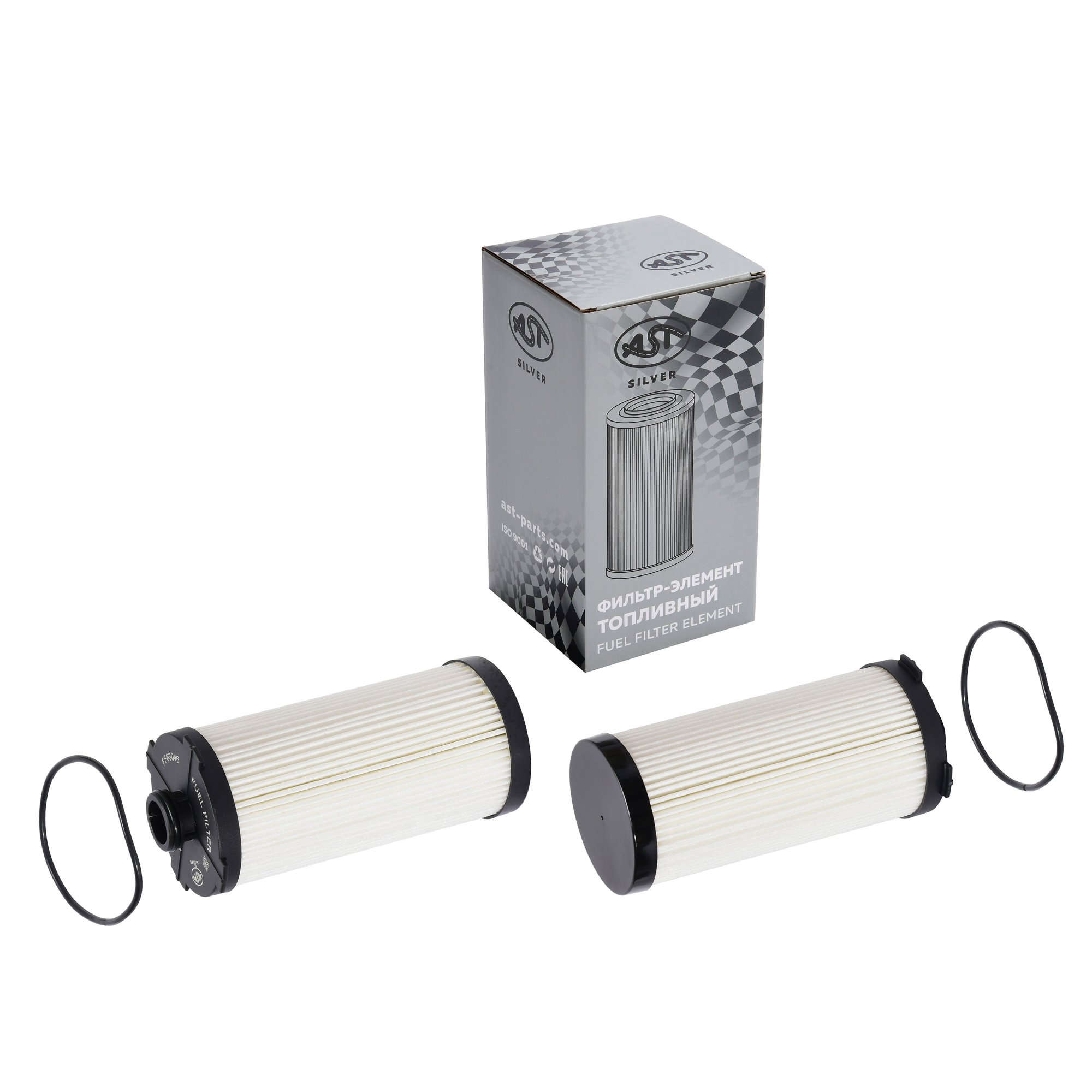 Фильтр-элемент FOTON 4189/4259 топливный 80x185 ISG12 E5 (AST1690/5486894/FF63046) AST Silver