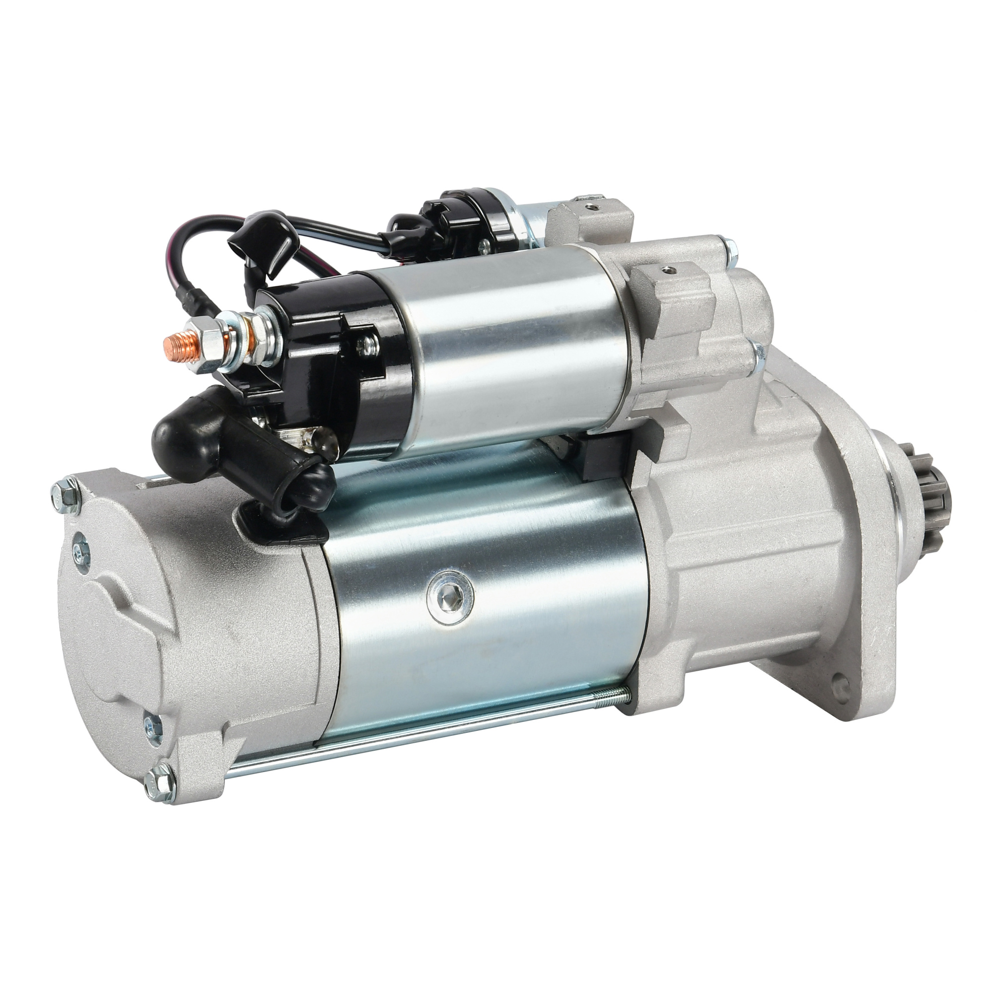 Стартер WD615 10 зуб, редукт. 3 отв. (AST1409/612600090210/612600090287) AST Silver