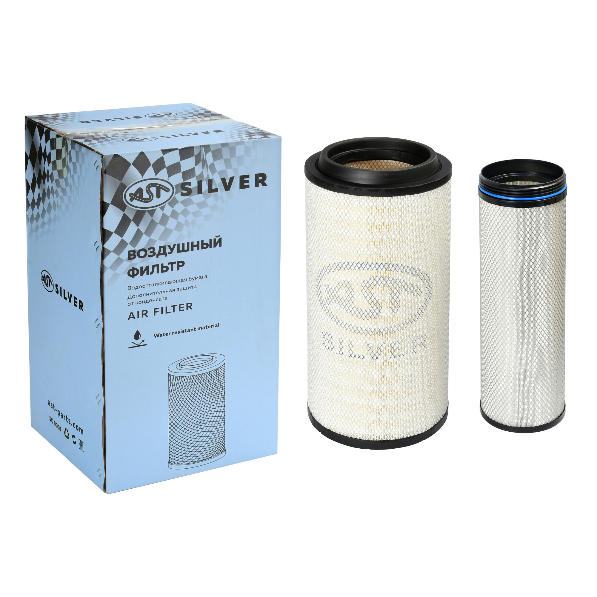 Фильтр воздушный 2652 HOWO T5G SITRAK (AST1578/WG9X25190061/WG9X25190062) AST Silver