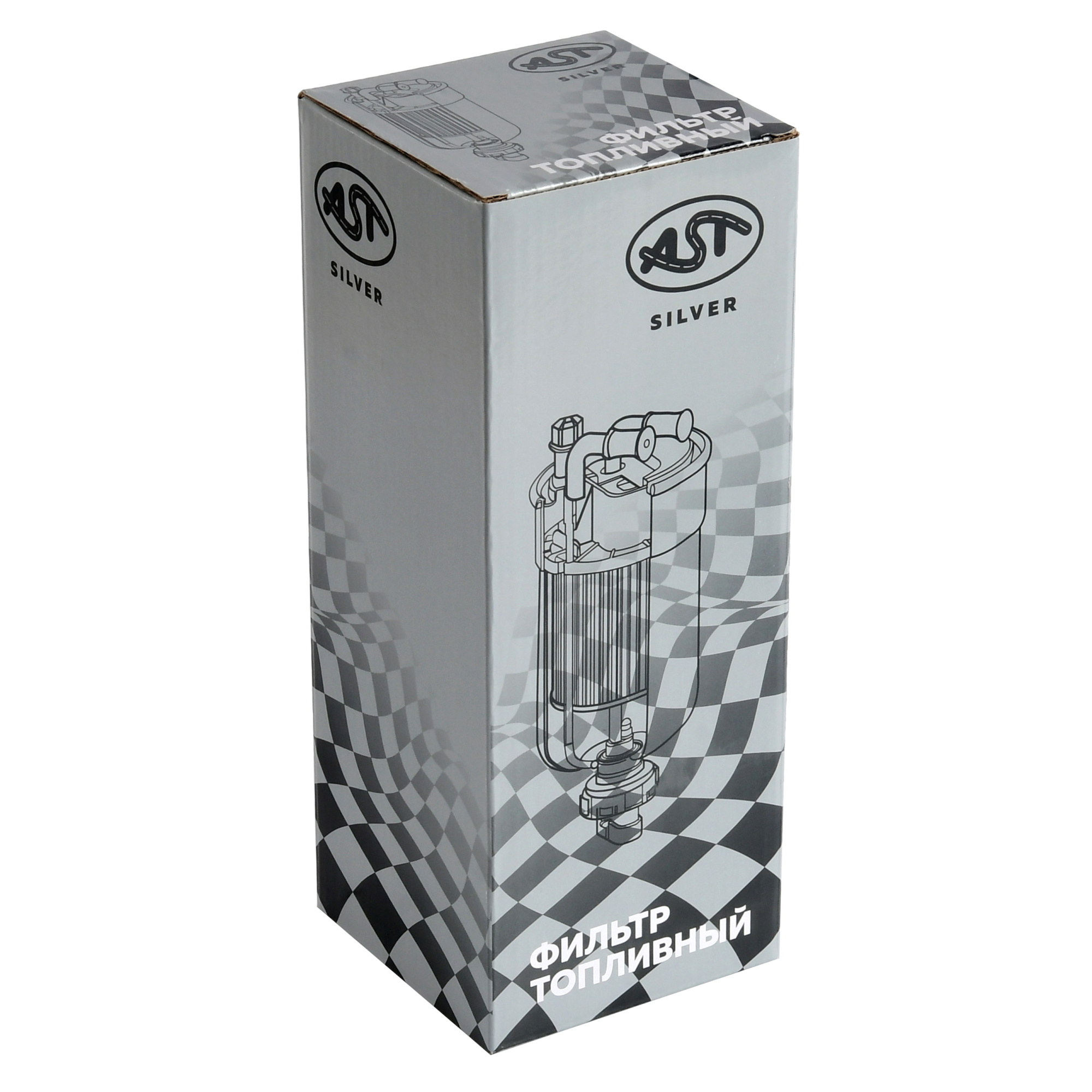 Фильтр топливный WP10/WP12/WP13/CA6DM FAW J6 (AST1682/1117050A81DM/1000422382/1000053555/FF5740/FF5507/612630080087) AST Silver
