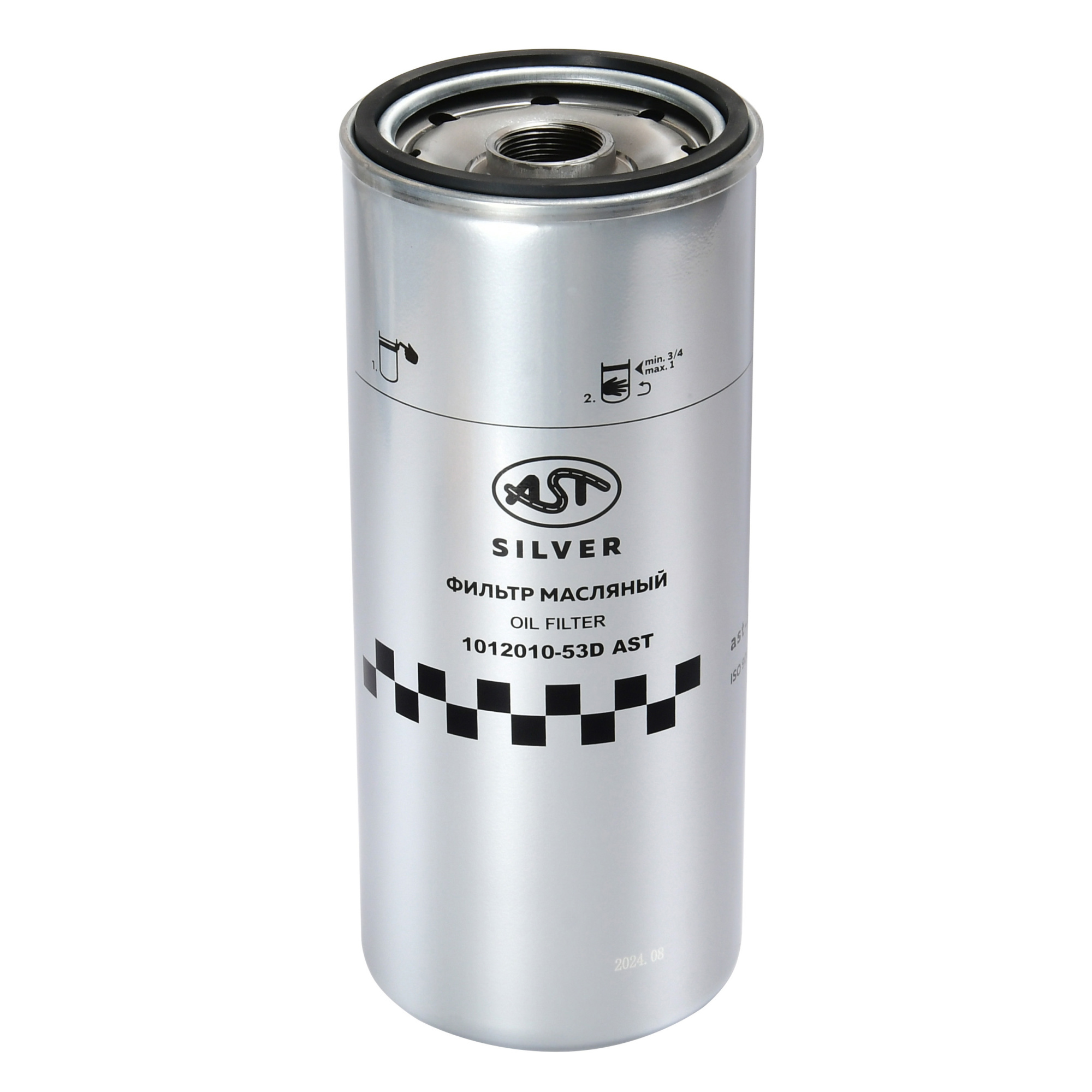 Фильтр масляный JX1023 FAW J6 CA6DM2 (AST1631/W110227/W1110216/JX1023/LF667/1012010-81DF/1012010-53D) AST Silver