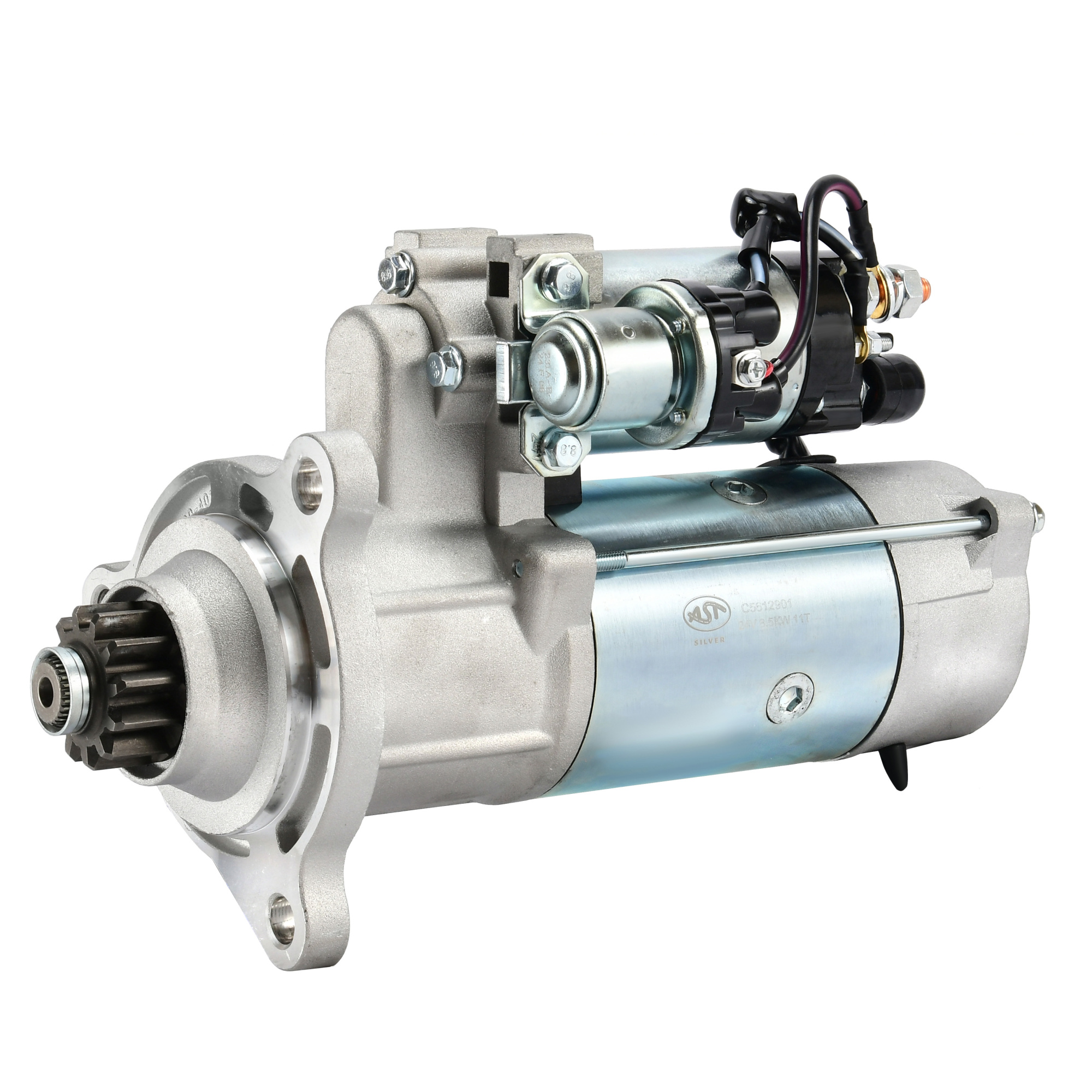 Стартер CUMMINS 12 зуб. DONG FENG GX ISZ14L (AST1383/C5612901/5612901) AST Silver