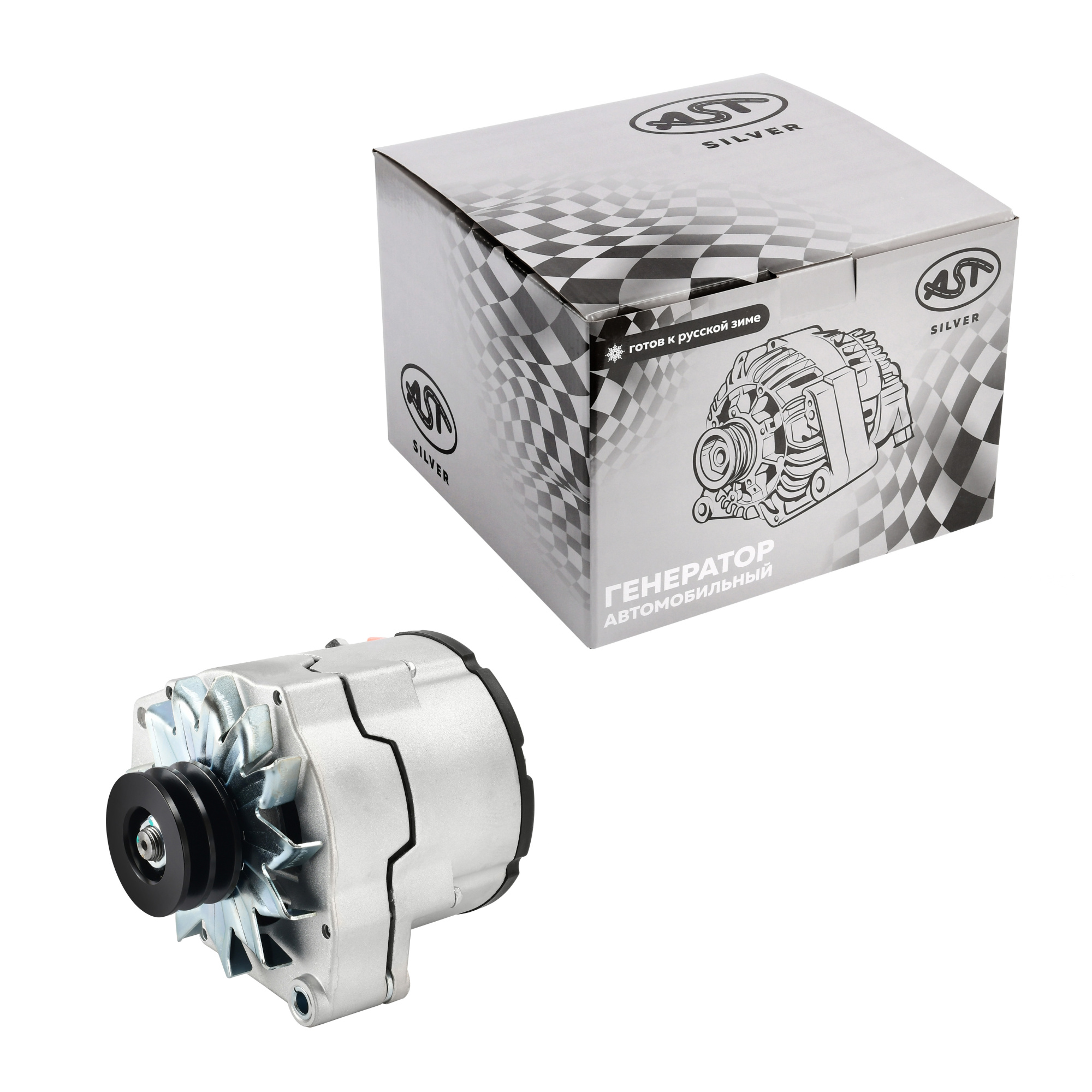 Генератор SHAANXI (два клиновых ремня) 28V 70A (AST1044/612600090401) AST Silver