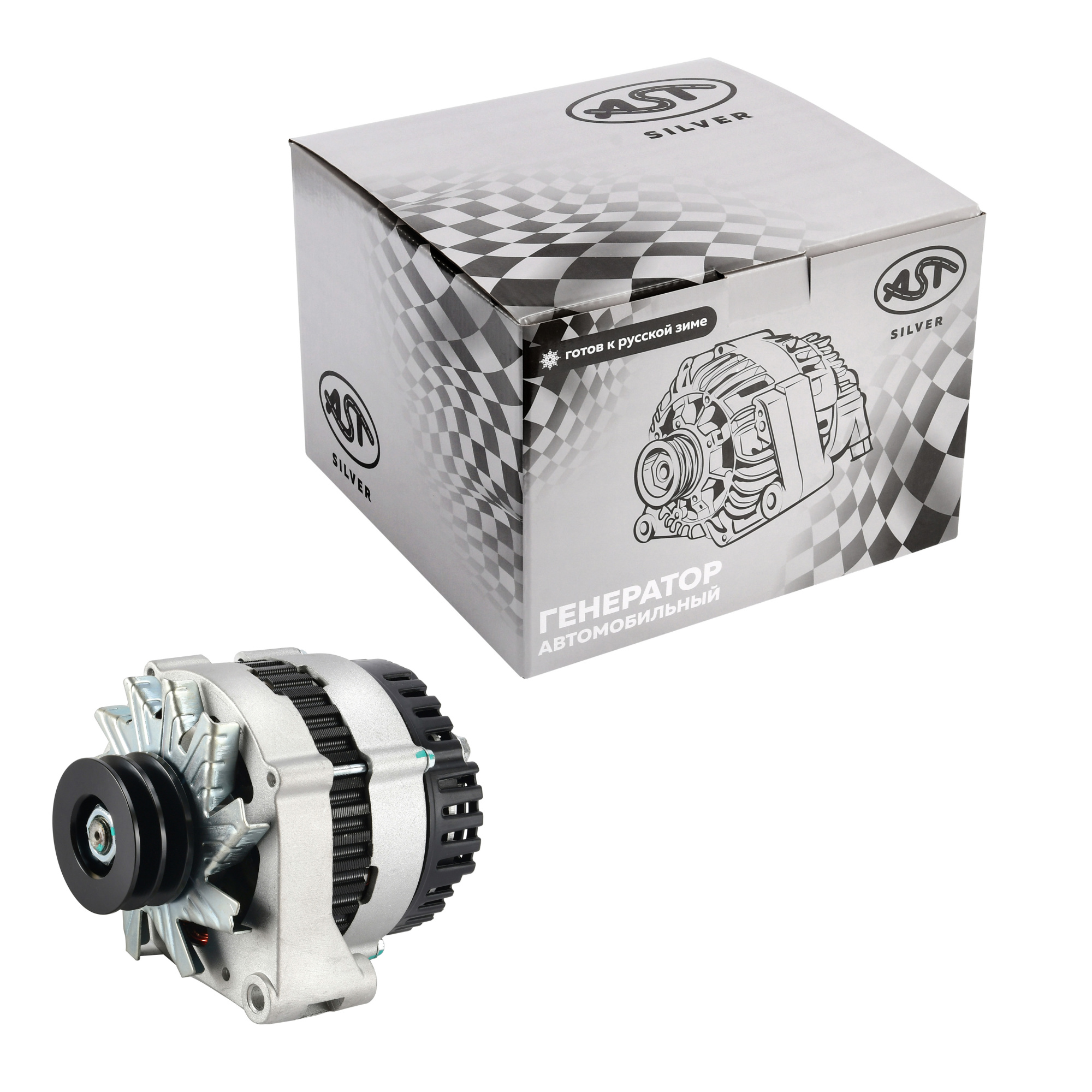 Генератор HOWO (два клиновых ремня) 28V 55A (AST1039/VG1560090010) AST Silver