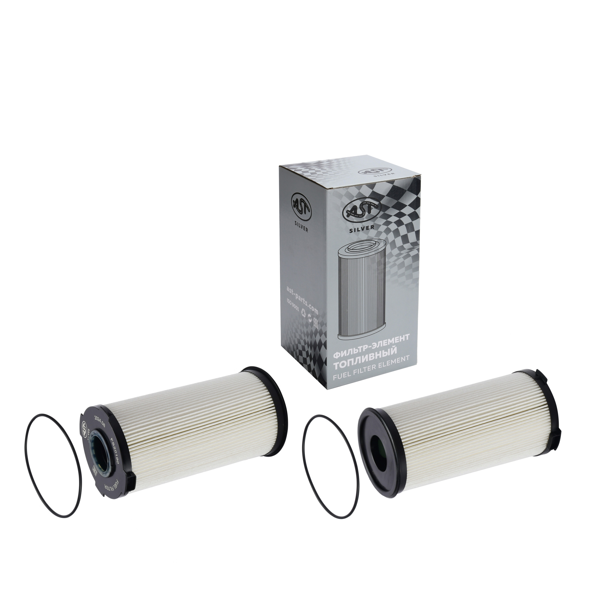 Фильтр-элемент HOWO T5G/C7H MAX топливный Е5 (AST1694/FS20190 /FH21397/WG99255509661/WG9925550966) AST Silver