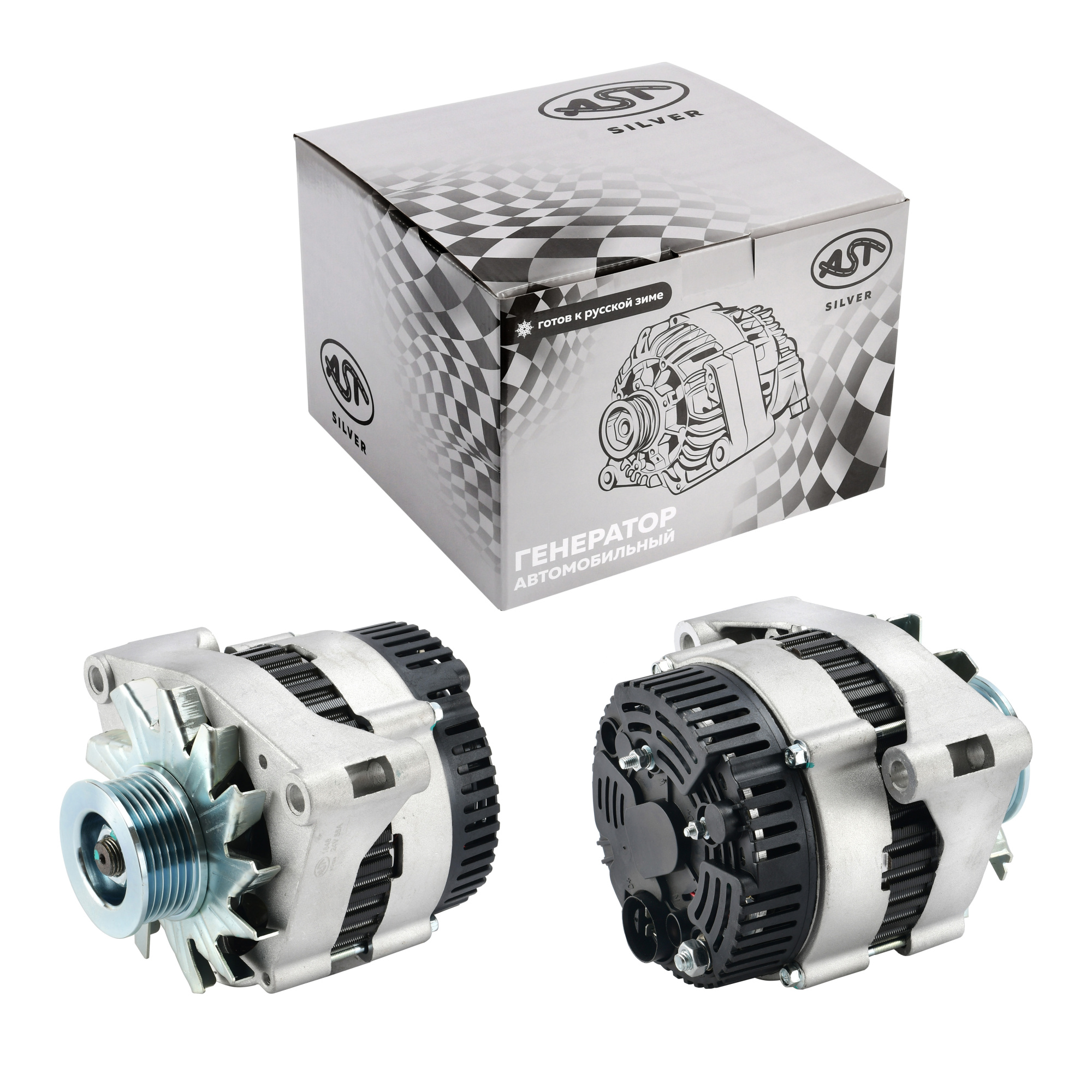 Генератор HOWO (6-ти ручейковый) 28V 55A (AST1038/VG1560090012 PK) AST Silver