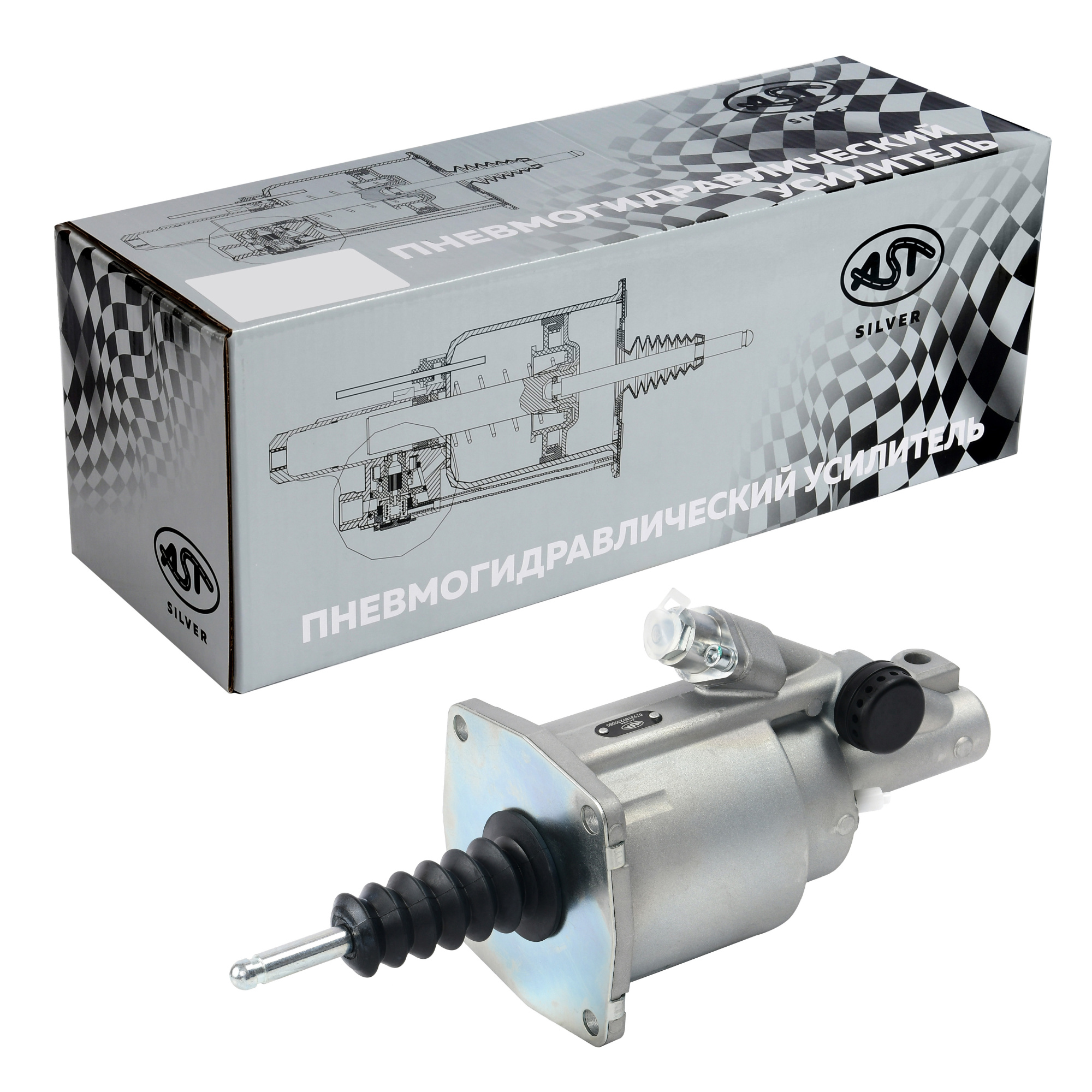 ПГУ D=110 SHAANXI WP12 X3000/МАЗ/КАМАЗ Е4 Е5 (С КЛАПАНОМ) (AST1128/16080500500/DZ93189230080/DZ93189230183) OEM AST Silver