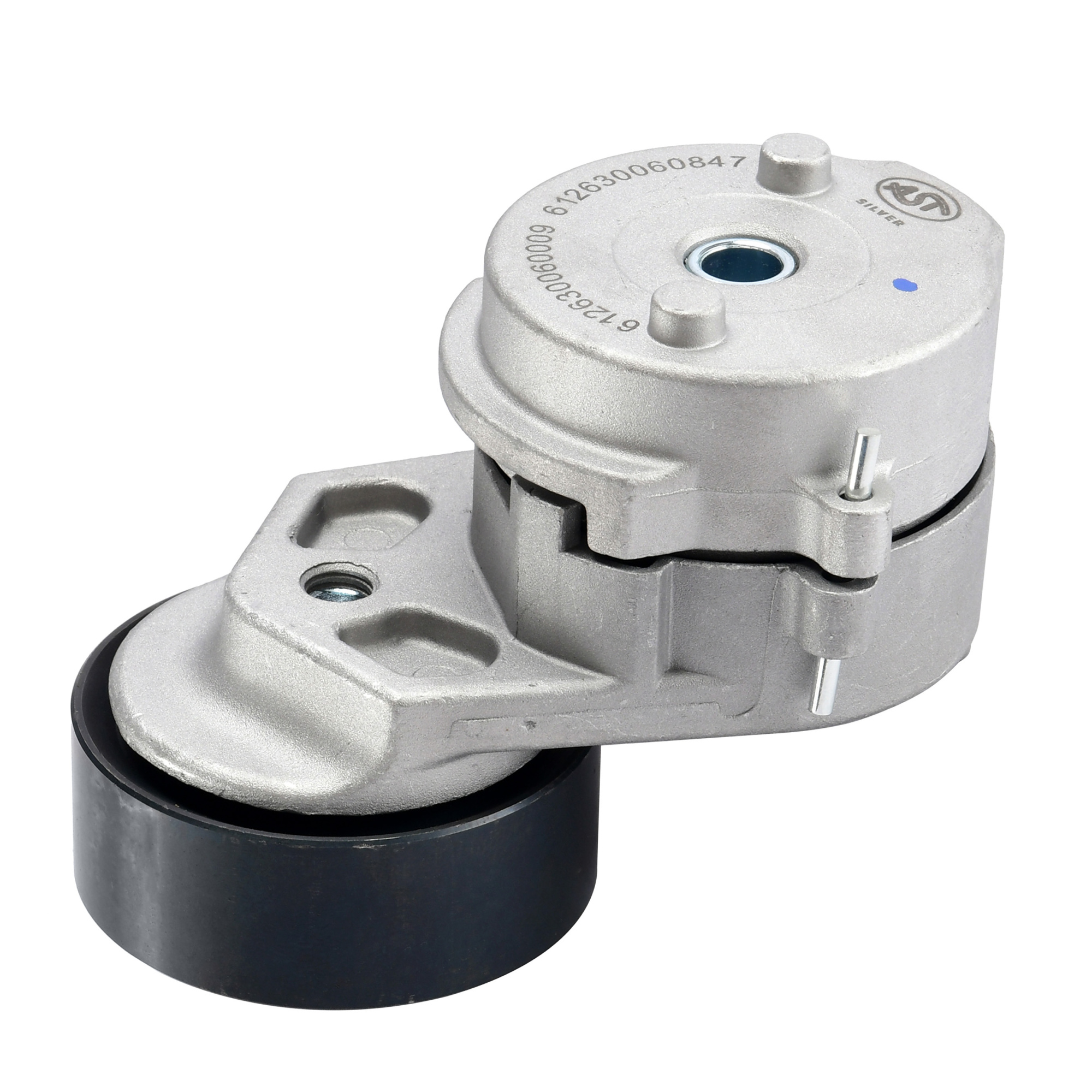 Ролик натяжной WP12/WD12/WD618/WP13 МАЗ/SHAANXI плоский (AST1340/612630060009/612630060847) AST Silver