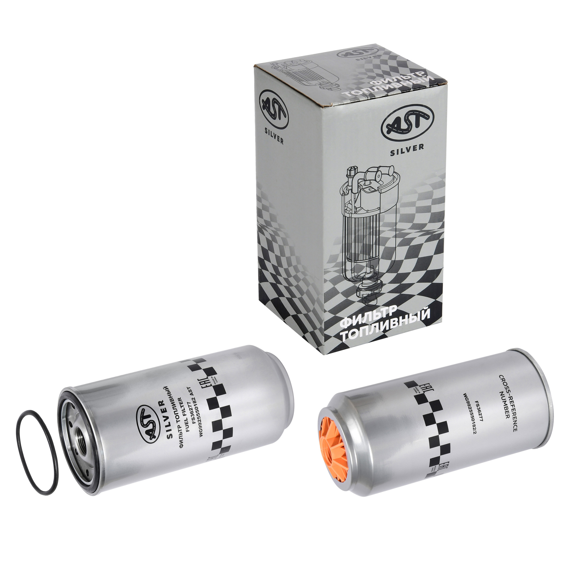 Фильтр топливный HOWO T5G/MAN без колбы (AST1666/FS36277/WG9925550182/2) AST Silver