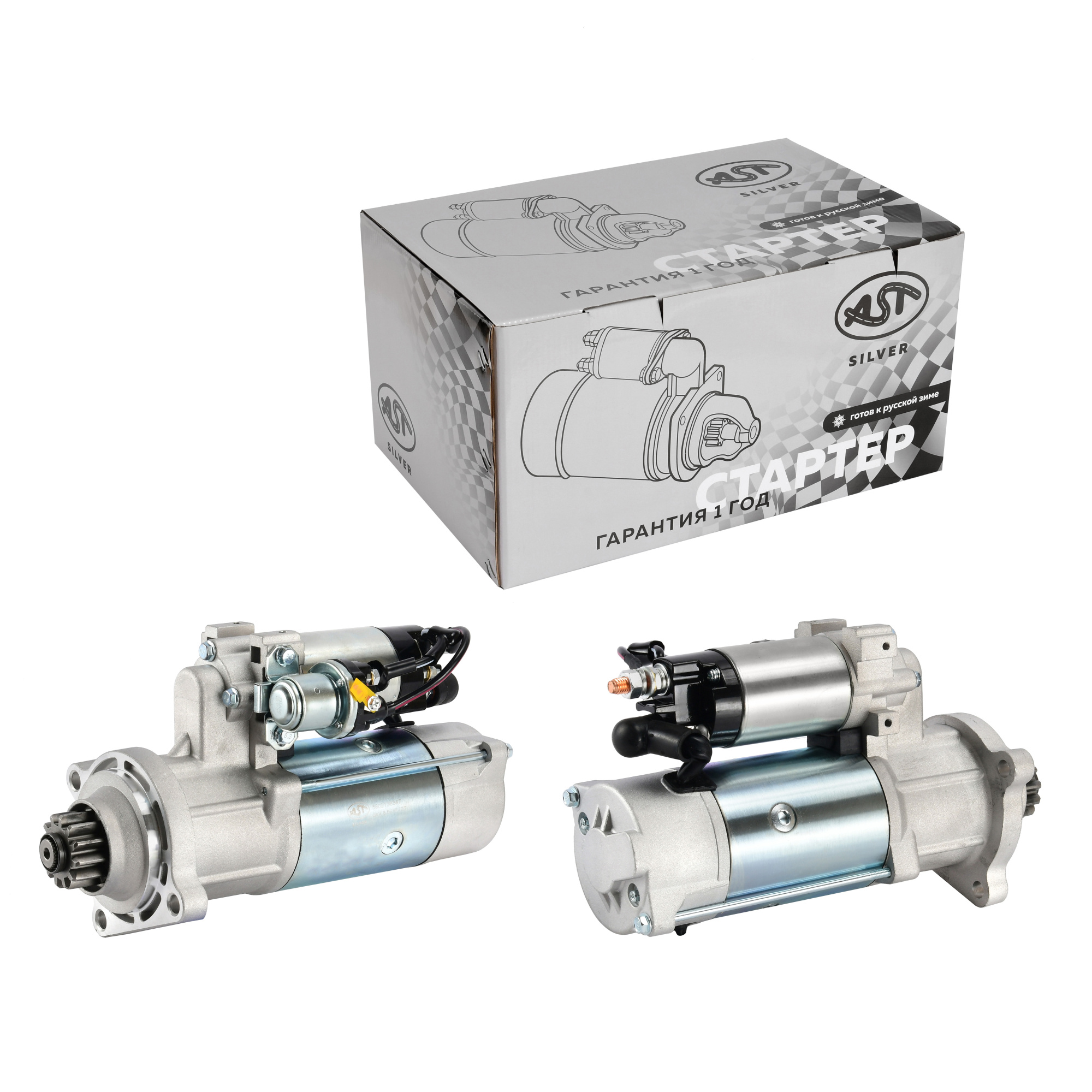 Стартер HONGYAN/IVECO C100/Cursor9 12 зуб. (AST1401/FAT5801655187/5802138347) AST Silver
