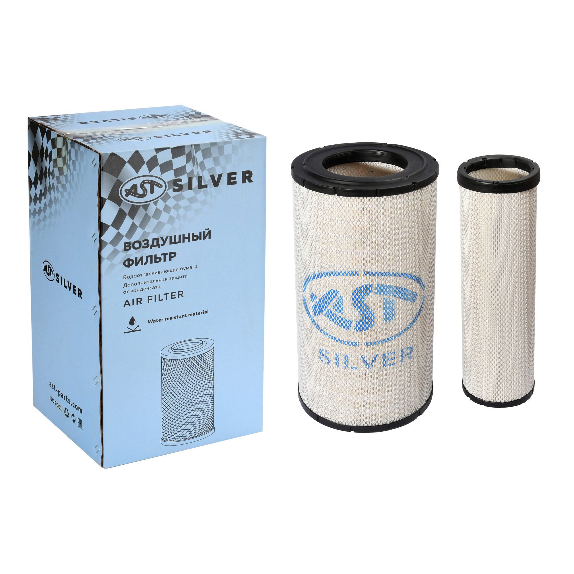 Фильтр воздушный 3058 SHAANXI E5 (AST1599/1000351202) AST Silver