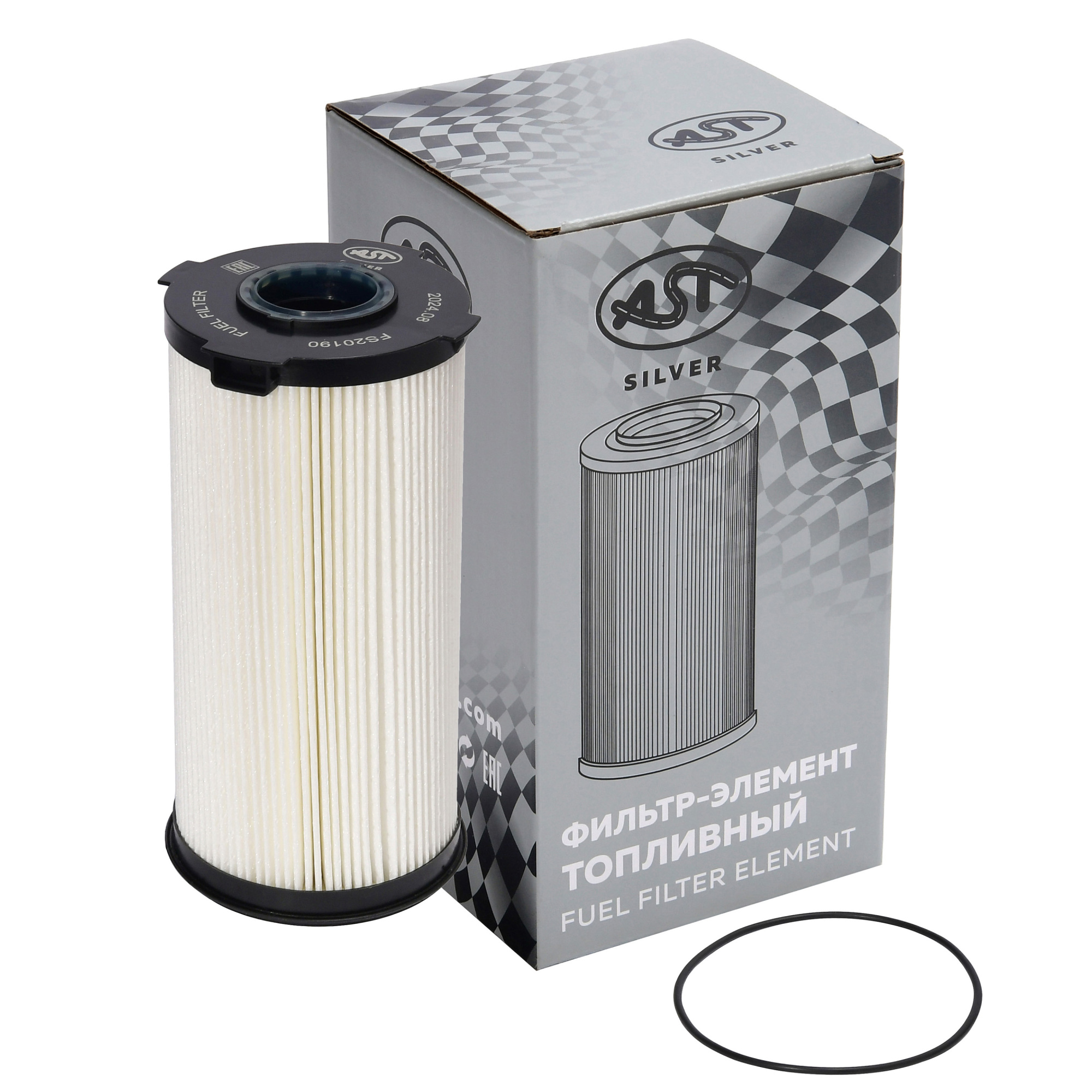 Фильтр-элемент HOWO T5G/C7H MAX топливный Е5 (AST1694/FS20190 /FH21397/WG99255509661/WG9925550966) AST Silver